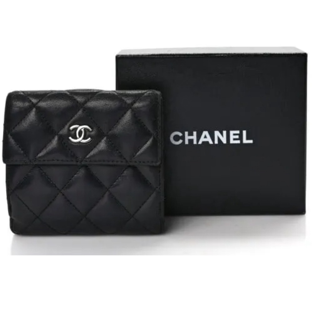 Chanel Lambskin Quilted Compact French